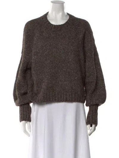 Pre-owned Christy Dawn Crew Neck Sweater In Brown