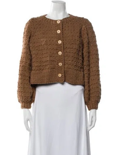 Pre-owned Christy Dawn Crew Neck Sweater In Brown