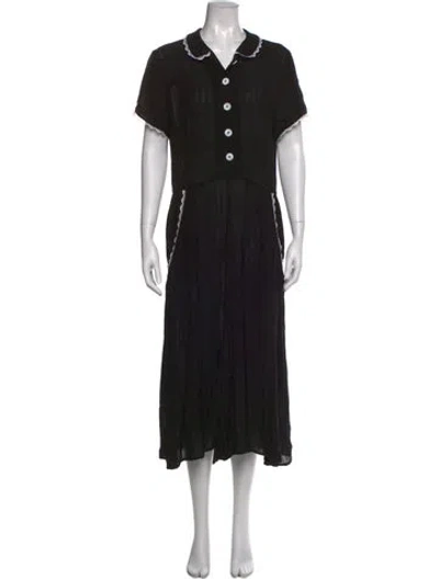 Pre-owned Christy Dawn Long Dress In Black
