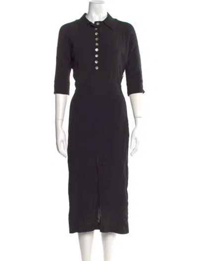 Pre-owned Christy Dawn Long Dress In Gray