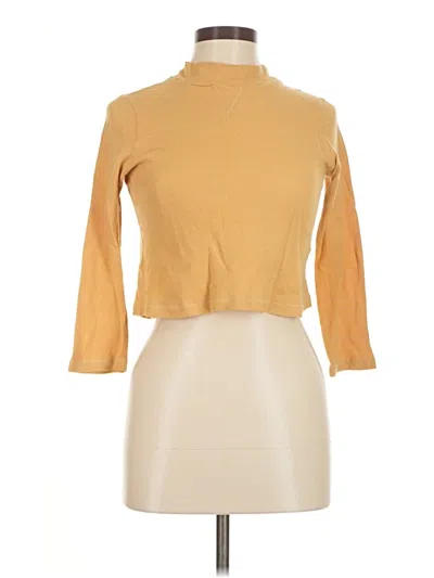 Pre-owned Christy Dawn Long Sleeve Turtleneck In Gold