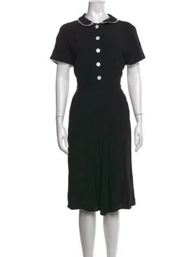 Pre-owned Christy Dawn Midi Length Dress W/ Tags In Black