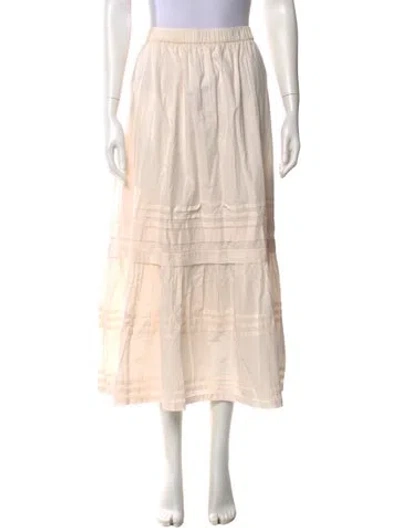 Pre-owned Christy Dawn Midi Length Skirt In Neutral