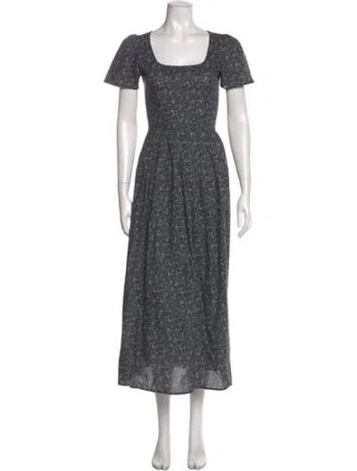 Pre-owned Christy Dawn Printed Long Dress In Multi