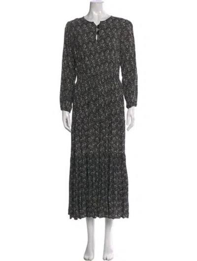 Pre-owned Christy Dawn Printed Long Dress In Multi