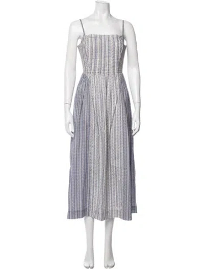 Pre-owned Christy Dawn Printed Midi Length Dress In Multi