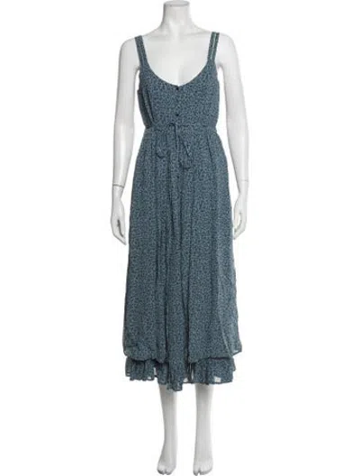 Pre-owned Christy Dawn The Nicks Midi Length Dress W/ Tags In Blue
