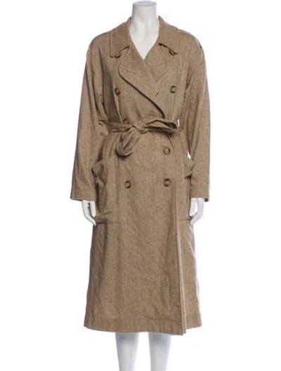 Pre-owned Christy Dawn Trench Coat In Neutral