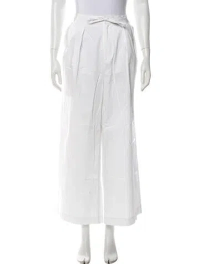 Pre-owned Christy Dawn Wide Leg Pants W/ Tags In White