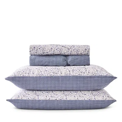 Christy Ditsy Gingham Sheet Set, King In Blue