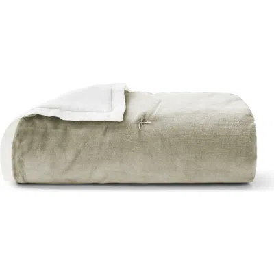 Christy Eltham Luxury Velvet Cotton Bedrunner In Gray