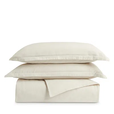Christy Flannel Marl Solid Duvet Cover Set, King California King In Neutral