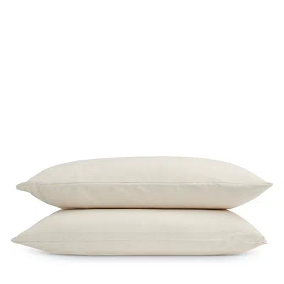 Christy Flannel Marl Solid King Pillowcase, Pair In Neutral