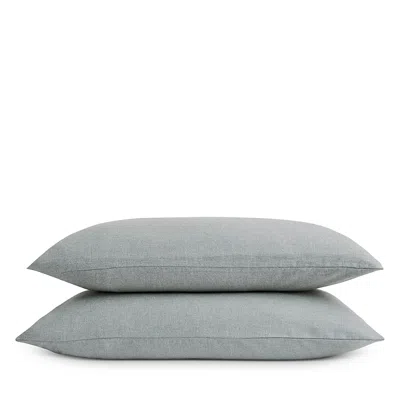 Christy Flannel Marl Solid King Pillowcase, Pair In Gray