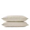 Christy Flannel Marl Stripe Standard Pillowcase, Pair