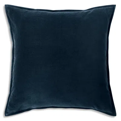 Christy Harewood Reversible Cotton Velvet Euro Sham, Pair In Blue