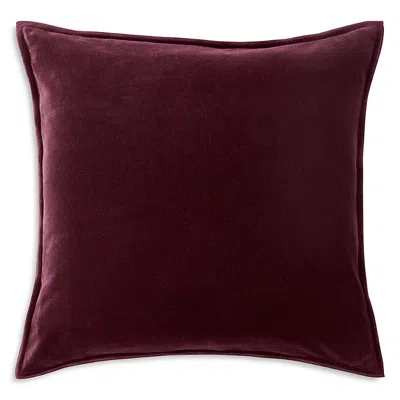 Christy Harewood Reversible Cotton Velvet Euro Sham, Pair In Red
