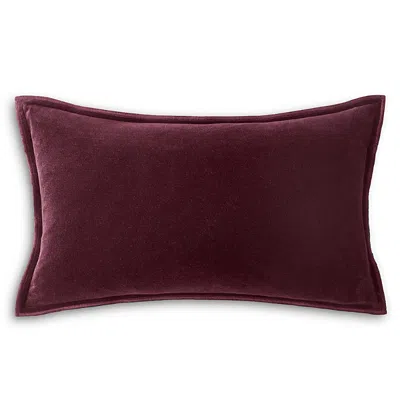 Christy Harewood Velvet Boudoir Pillow, 12 X 20 In Burgundy