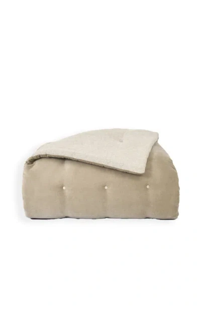 Christy Jaipur Luxury Cotton Velvet Quilted Throw In Brown