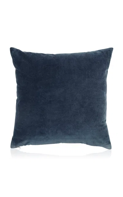 Christy - Jaipur Velvet Cushion - Blue