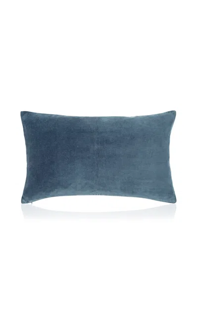 Christy - Jaipur Velvet Cushion - Blue