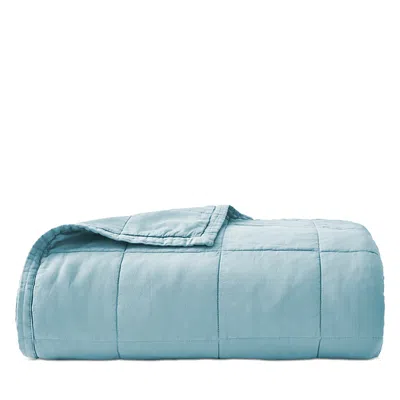 Christy Laundered Cotton Bedspread, Full/queen In Blue