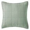 Christy Laundered Cotton Euro Sham In Green