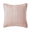 Christy Laundered Cotton Euro Sham In Pink
