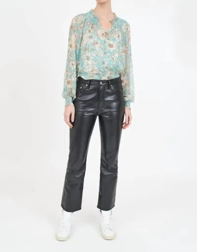 CHRISTY LYNN ANDREA BLOUSE IN TURQUOISE MAGNOLIA