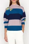 Christy Lynn Bianca Sweater In Blue Stripe