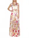 Christy Lynn Bouquet Damien Maxi Dress In Multicolor In White