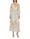 Christy Lynn Cloud Maren Midi Dress In Multicolor In Multi