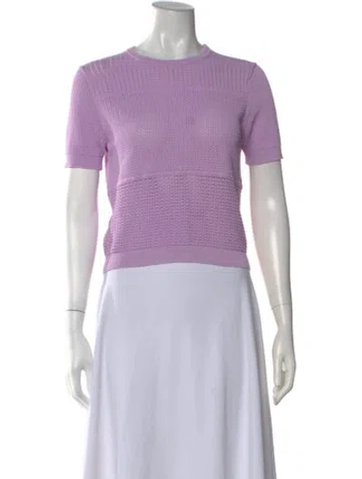 Pre-owned Christy Lynn Crew Neck Sweater In Purple