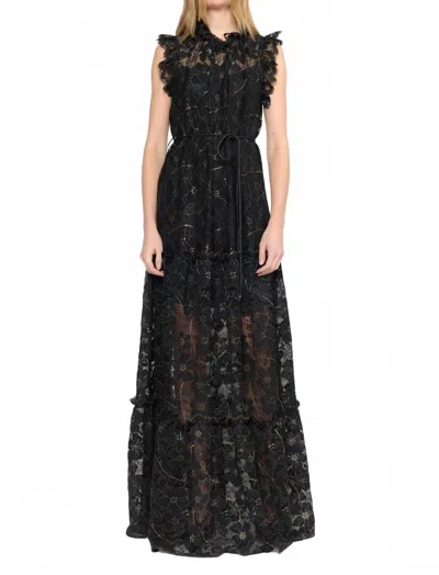 Christy Lynn Damien Dress In Black Lace