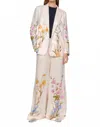 Christy Lynn Emilia Floral Blazer With Tie In Botanic Bliss In Multi