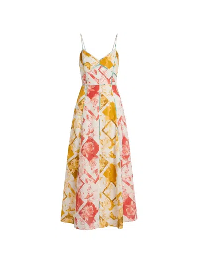 Christy Lynn Esme Floral-print Midi Dress In Multi