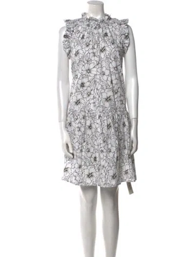 Pre-owned Christy Lynn Floral Print Knee-length Dress In Multi