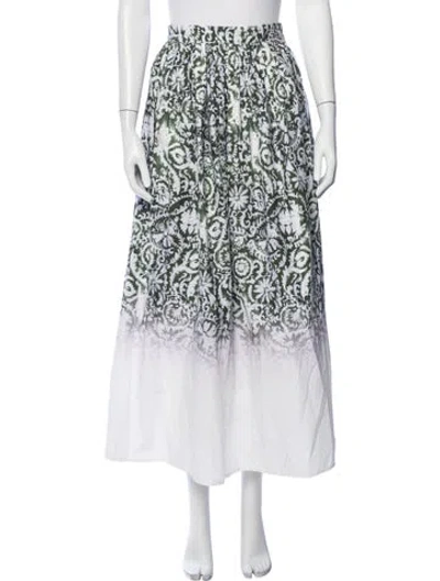 Pre-owned Christy Lynn Floral Print Long Skirt In Multicolor
