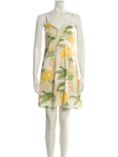 Pre-owned Christy Lynn Floral Print Mini Dress In Multi