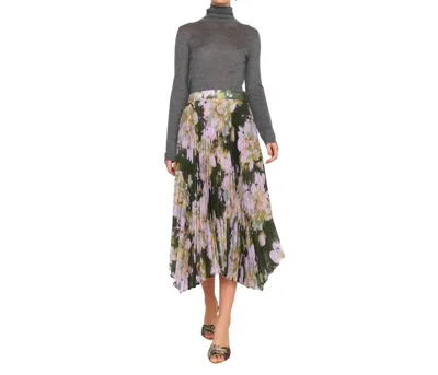 Christy Lynn Gwen Skirt In Midnight Garden In Multi