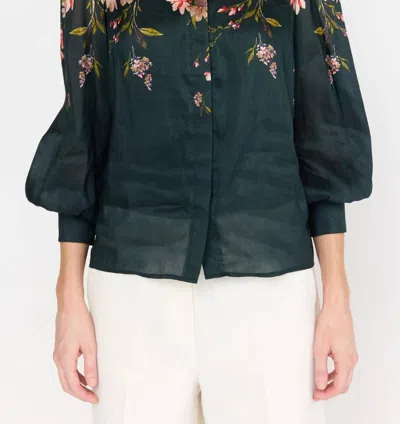 Christy Lynn Jasper Top In Goldenrod In Green