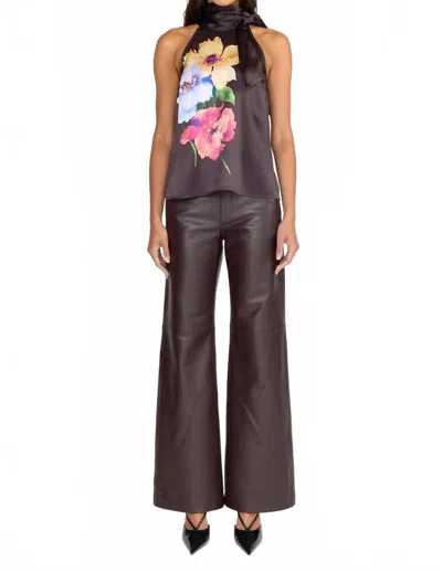 Christy Lynn Kelly Blouse In Twilight Aster In Brown