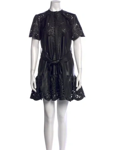 Pre-owned Christy Lynn Lace Pattern Knee-length Dress W/ Tags In Black