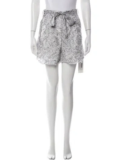 Pre-owned Christy Lynn Linen Mini Shorts W/ Tags In White
