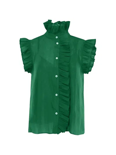 Christy Lynn Marfa Shirt In Green