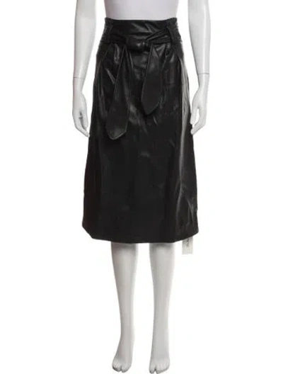 Pre-owned Christy Lynn Midi Length Skirt In Black