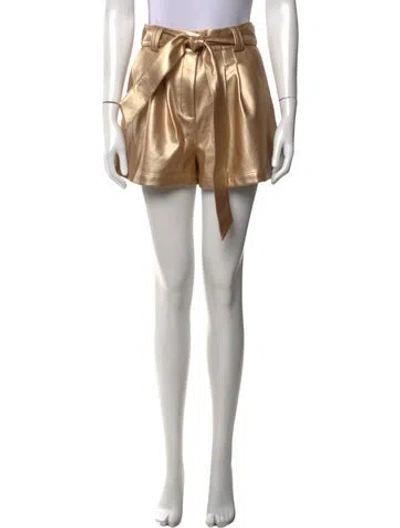 Pre-owned Christy Lynn Mini Shorts In Neutrals