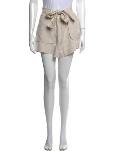 Pre-owned Christy Lynn Mini Shorts In White