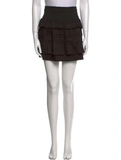 Pre-owned Christy Lynn Mini Skirt In Multi