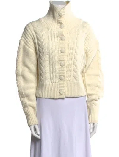 Pre-owned Christy Lynn Mock Neck Sweater In Neutral